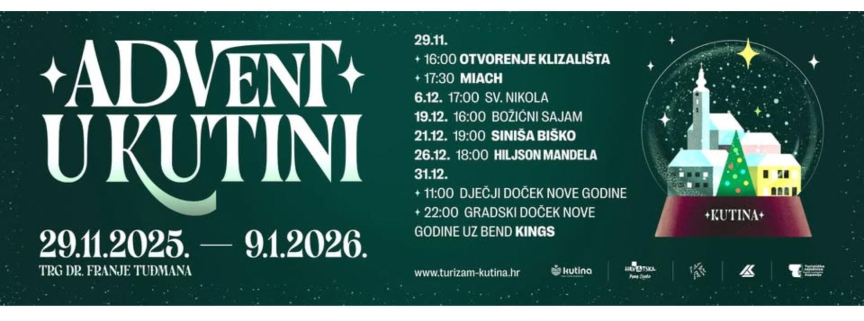 Kutina se pretvara u zimsku bajku – počinje Advent u Kutini 2025.