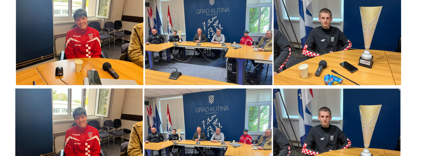 Prijam kod gradonačelnika Zlatka Babića za Vanju Burmudžiju i Agatu Štajcer