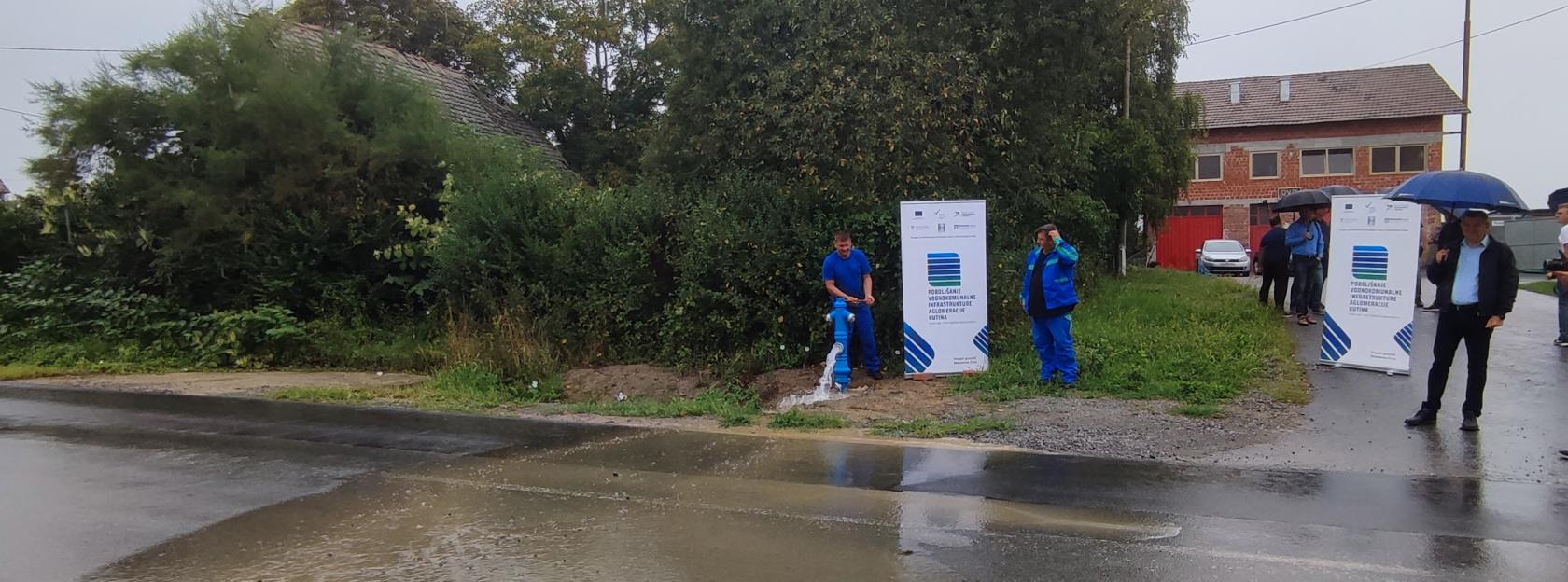 Priključenja na novi vodovod u projektu Aglomeracija Kutina