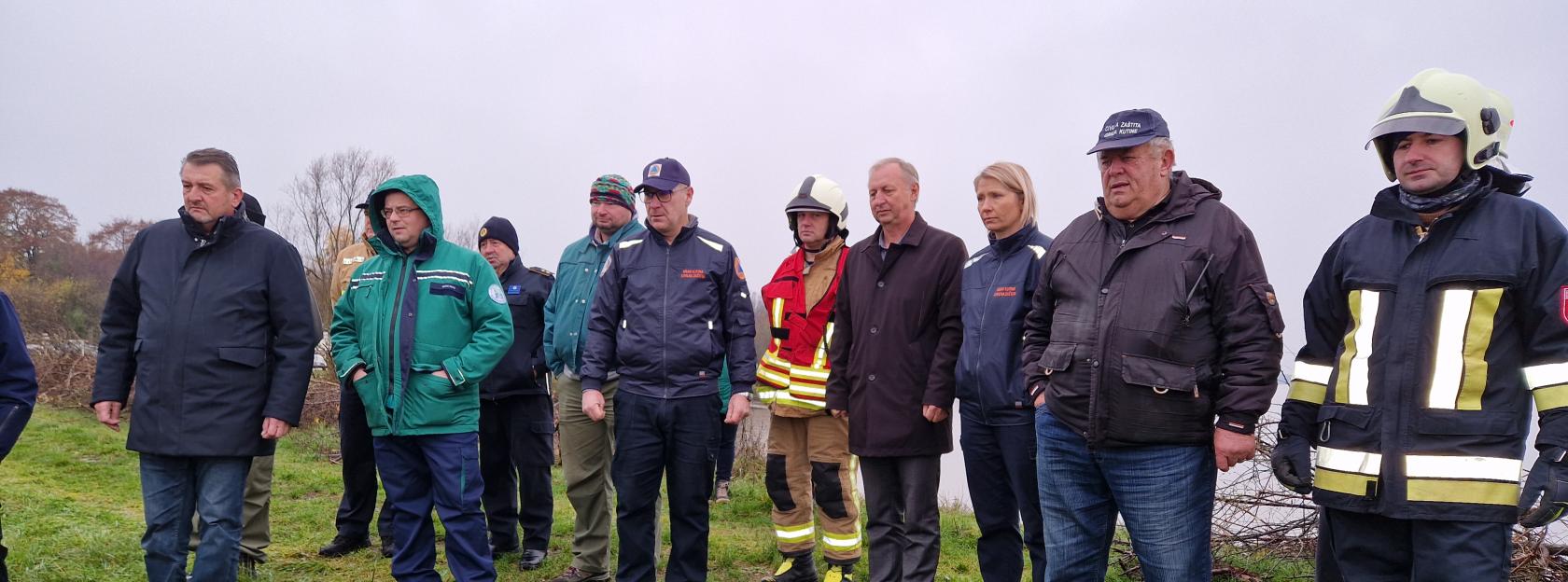 Pokazno terenska vježba civilne zaštite Grada Kutine na temu nastanka ugroze od poplave