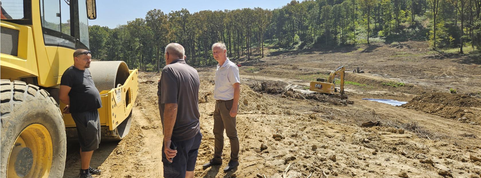 Gradonačelnik Babić obišao radove na akumulaciji Polojac: Nova prilika za razvoj i zaštitu grada Kutine