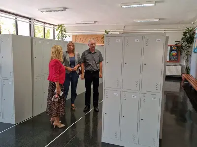 Gradonačelnik Zlatko Babić i zamjenica Ivana Grdić u posjeti OŠ V. Vidrić u povodu prvog dana 2023./24. školske godine 5