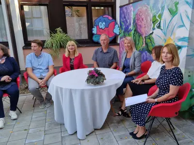 Gradonačelnik Zlatko Babić i zamjenica Ivana Grdić u posjeti OŠ V. Vidrić u povodu prvog dana 2023./24. školske godine 2