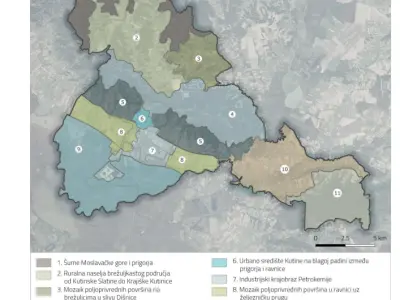 Krajobrazna područja Grada Kutine