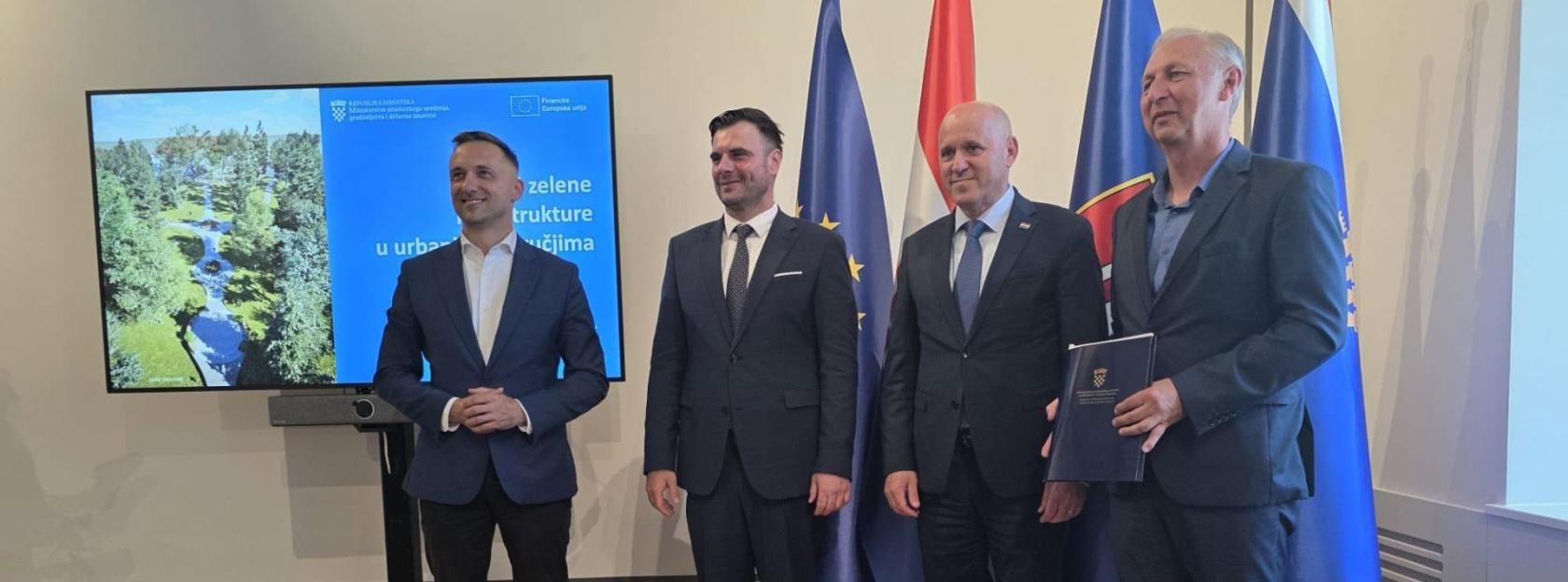Potpisan Ugovor vrijedan 3,79 milijuna eura: Grad Kutina započinje provedbu projekta Urbane mreže zelene infrastrukture