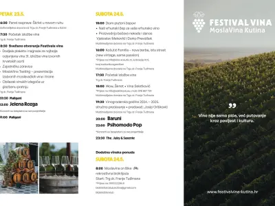 Letak - Festival vina - program