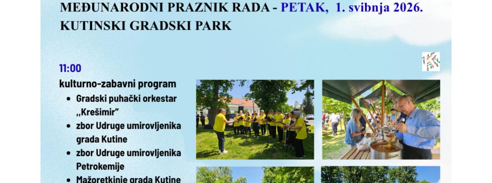 Najava – Međunarodni praznik rada u Kutini