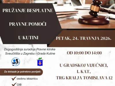 pružanje besplatne pravne pomoći u Kutini