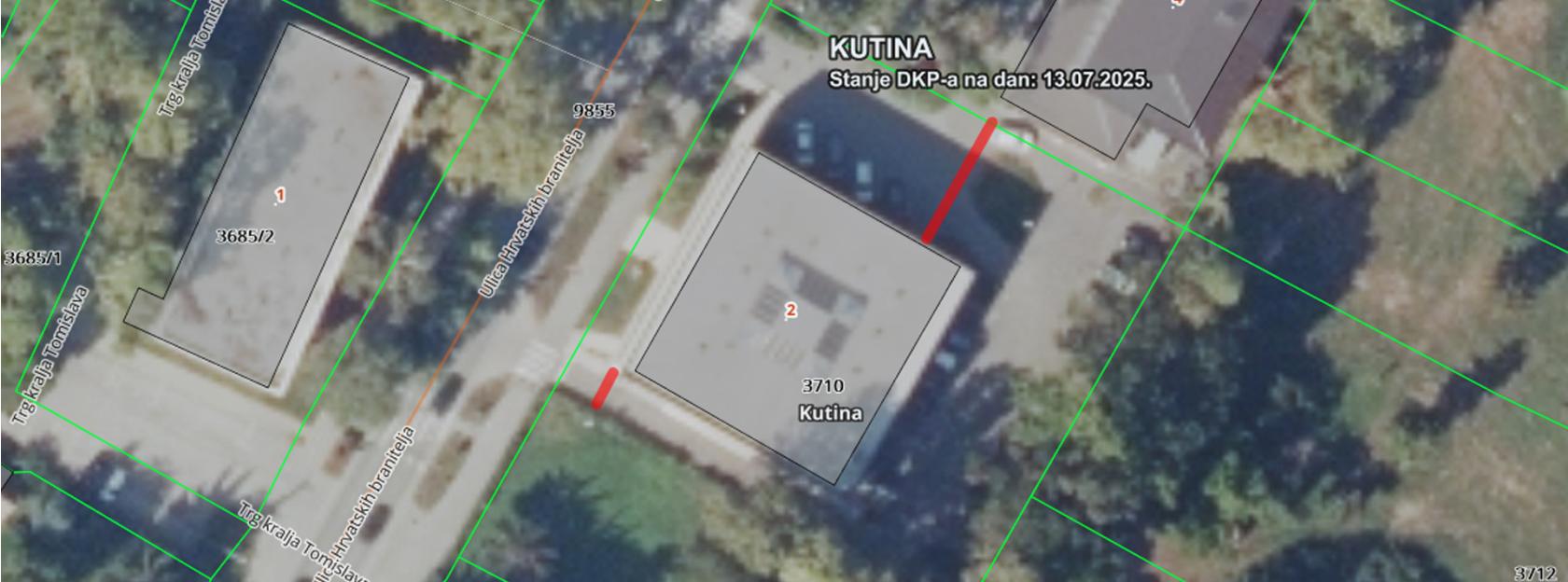 Obavijest o privremenom zatvaranju prometa - Dio parkirališta u ulici Hrvatskih branitelja kod Punk-a i Fine