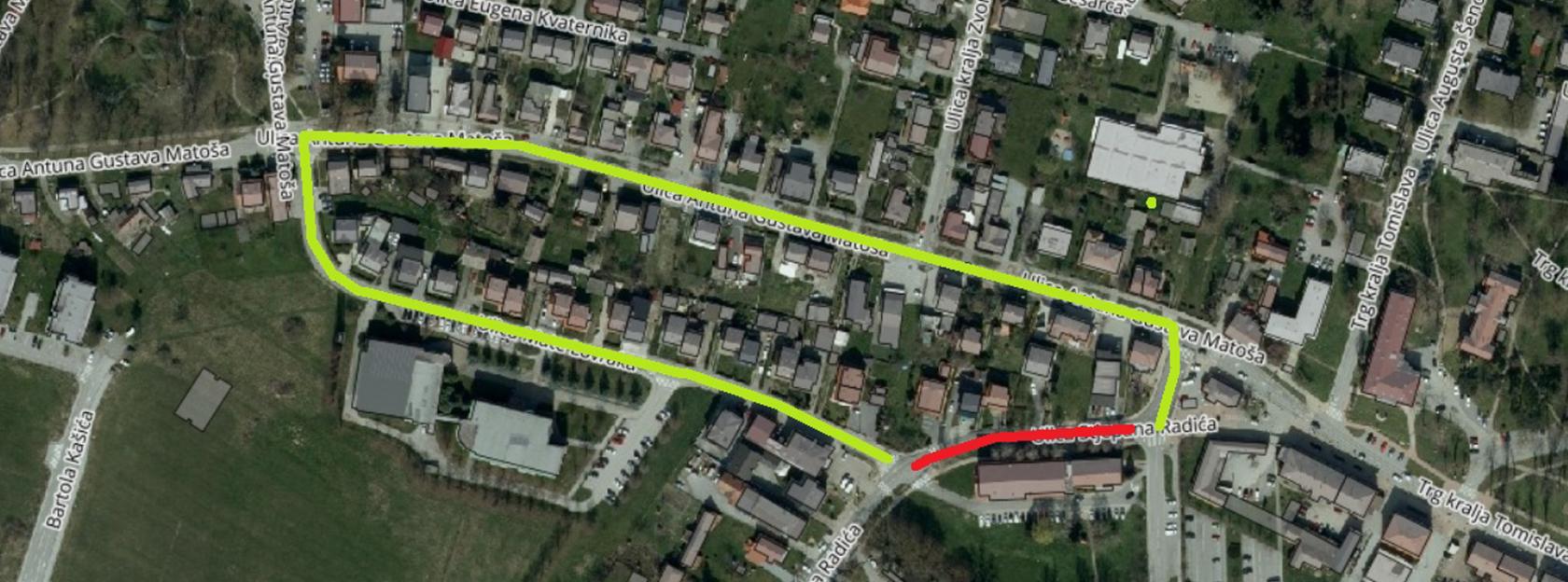 OBAVIJEST O PRIVREMENOM ZATVARANJU PROMETA – DIO ULICE STJEPANA RADIĆA (uz Pučko otvoreno učilište) U KUTINI