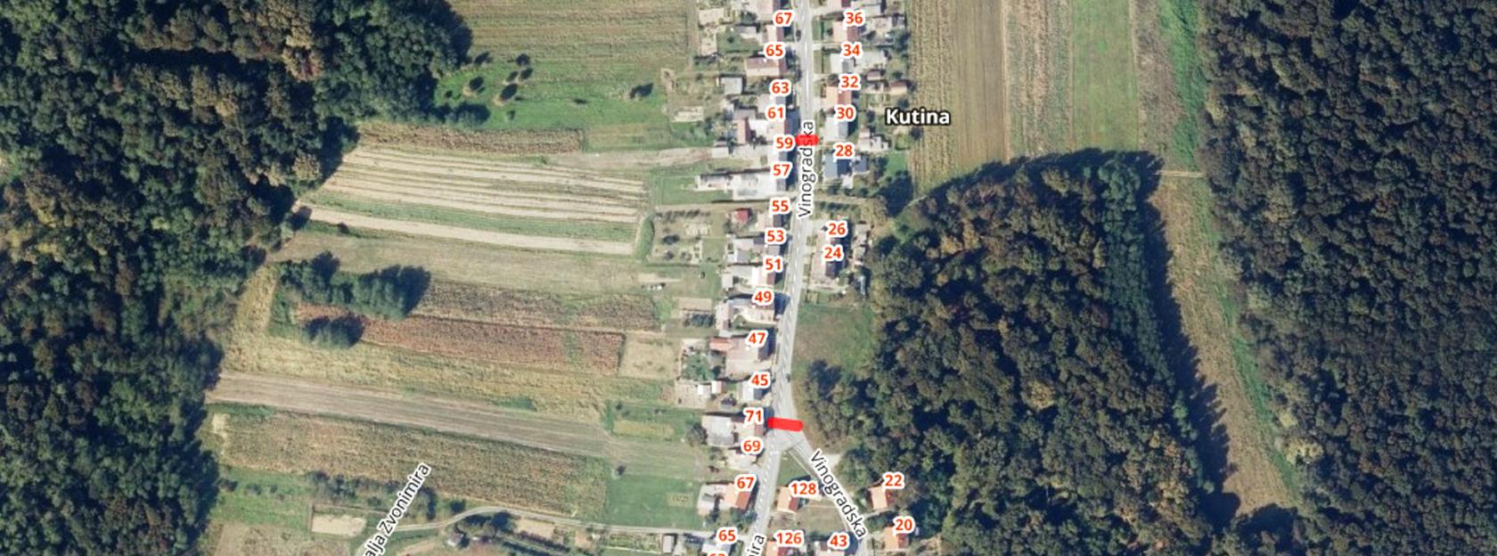 Obavijest o privremenom zatvaranju prometa - Dio Vinogradske ulice u Kutini