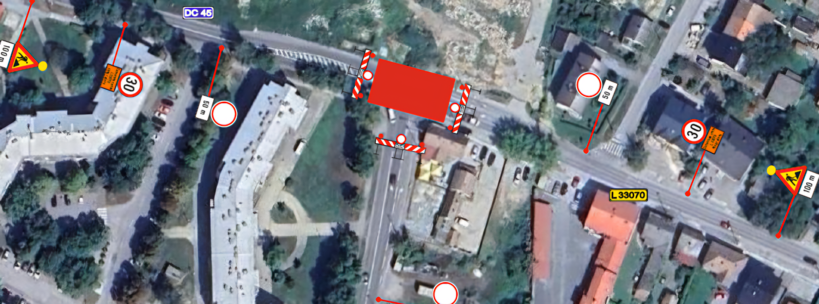 Obavijest o privremenom zatvaranju prometa na raskrižju ulice Vladimira Nazora i ulice Kneza Ljudevita Posavskog u Kutini