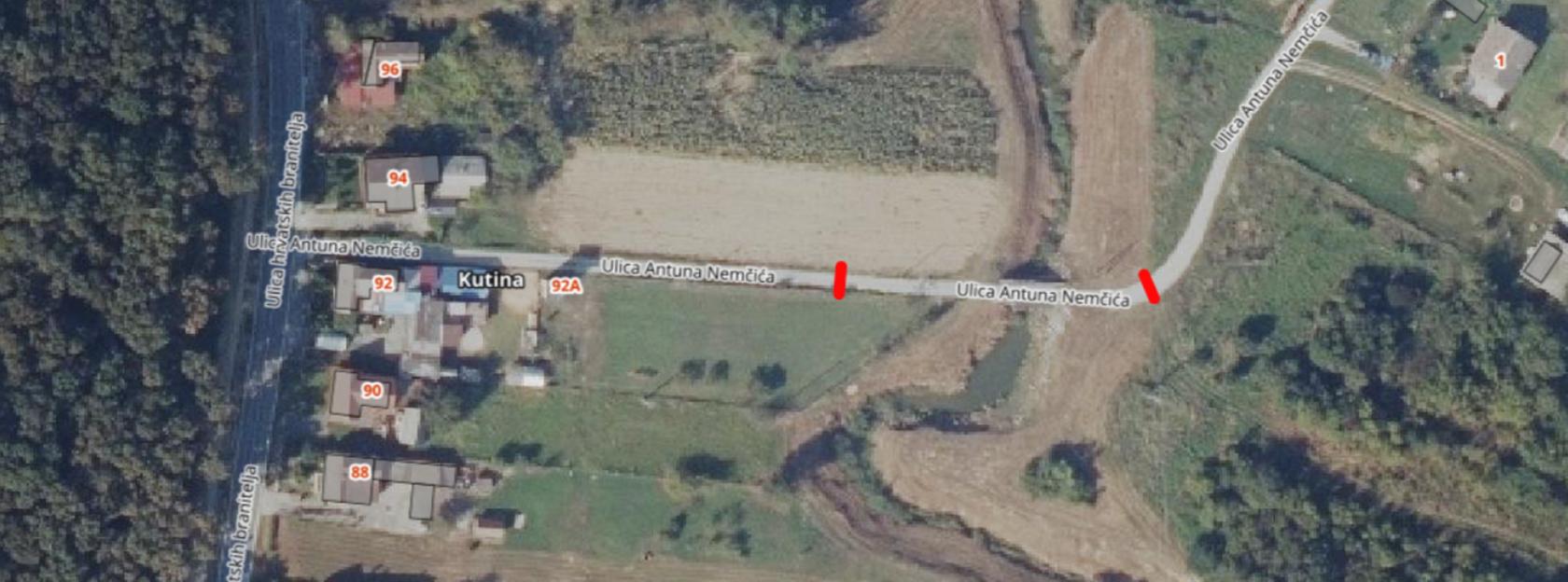 OBAVIJEST O PRIVREMENOM ZATVARANJU PROMETA –  ULICA ANTUNA NEMČIĆA U KUTINI DANA 28.05.2026.