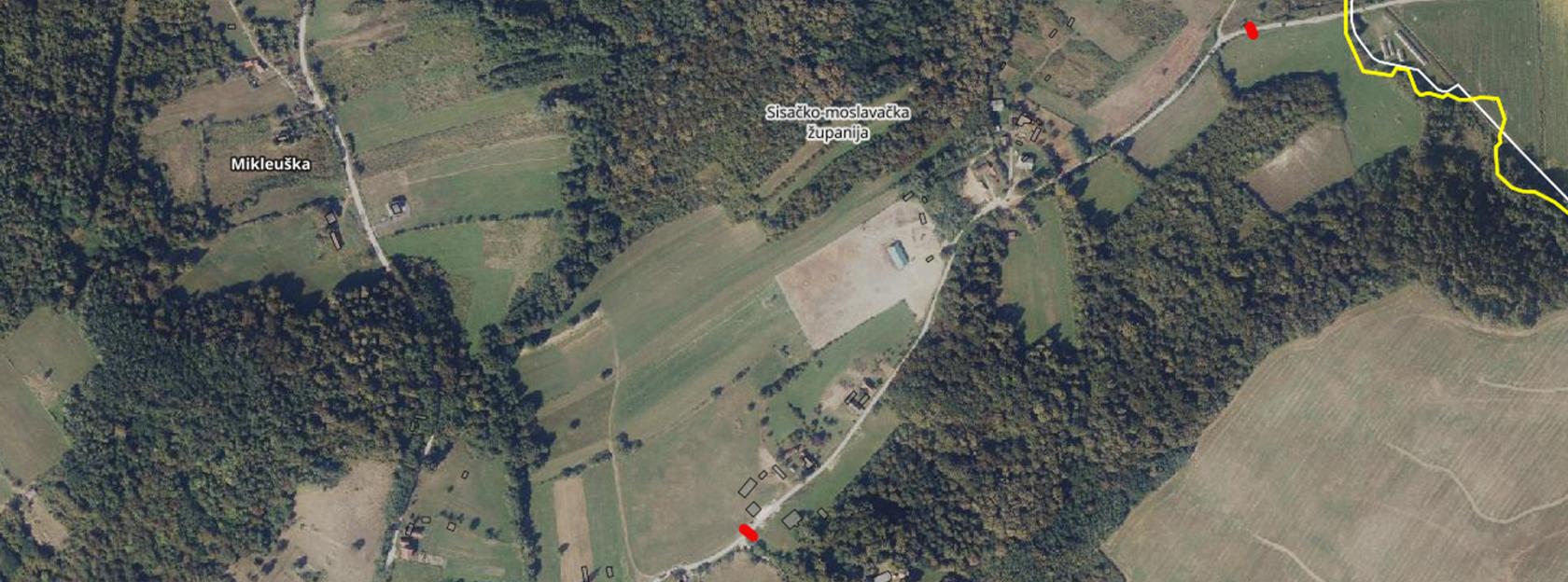 OBAVIJEST O PRIVREMENOM ZATVARANJU PROMETA – DIO ULICE KOMPATOR BRDO U NASELJU MIKLEUŠKA (spojna cesta Mikleuška – Selište)