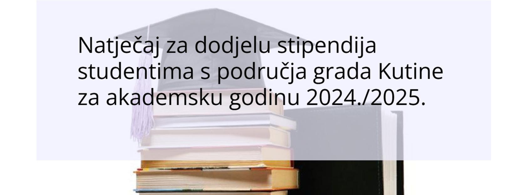 Grad Kutina raspisuje natječaj za dodjelu 40 stipendija studentima u akademskoj godini 2024./2025.